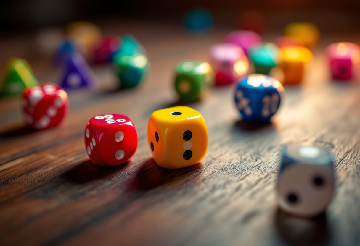 dés et jeux de société